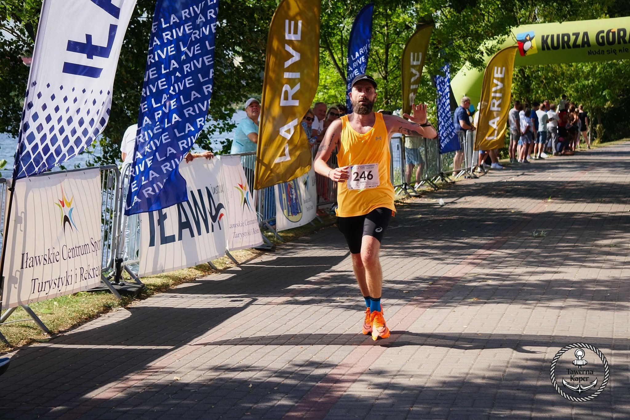 Paweł Nerowski podczas Iławskiego Półmaratonu 2024.